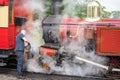 Castletown,Isle of Man, June 16, 2019. The Isle of Man Railway is a narrow gauge steam-operated railway connecting Douglas with