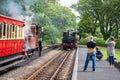 Castletown,Isle of Man, June 16, 2019. The Isle of Man Railway is a narrow gauge steam-operated railway connecting Douglas with