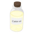 Castor oil in a bottle