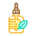 castor oil color icon vector illustration