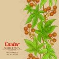 Castor vector background Royalty Free Stock Photo