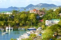 Castries views, St Lucia, , Caribbean Royalty Free Stock Photo