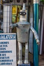 CASTRO, CHILE - MAR 21: Bender from Futurama series made of pipes in Castro, Chiloe island, Chi Royalty Free Stock Photo