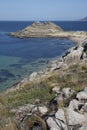 Castro de Barona Beach; Galicia Royalty Free Stock Photo