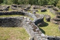 Castro de CoaÃÂ±a, archaeological site from the Iron Age. Asturias, Spain Royalty Free Stock Photo