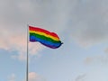 Castro District Rainbow Colored Flag, San Francisco, California