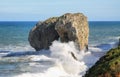 Castro islet in Andrin beach, Llanes (Asturias)