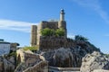 Castro Urdiales Castle Lighthouse on Rocky Promontory