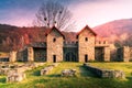 Castrum Arutela, Romania - Ancient roman ruins of Dacia Inferior province Royalty Free Stock Photo