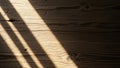 Casts diagonal shadows on a wooden surface highlighting the texture Royalty Free Stock Photo