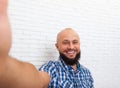 Casual Bearded Business Man Taking Selfie Photo Royalty Free Stock Photo