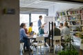 Casual business people working in meeting room Royalty Free Stock Photo