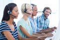 Casual call centre workers in the office Royalty Free Stock Photo