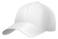 Casual cap mockup. White blank baseball hat