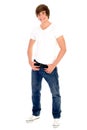 Casual cool young guy Royalty Free Stock Photo