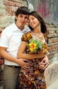 Casual couple in love Royalty Free Stock Photo