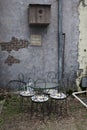 Country outdoor dining room Royalty Free Stock Photo