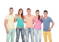 Casual group of friends Royalty Free Stock Photo