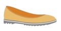 Casual loafers of soft leather on unever sole