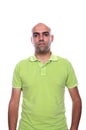 Casual man with green polo shirt Royalty Free Stock Photo