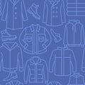 Casual mens clothing icons pattern