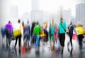 Casual People Rush Hour Walking Commuting City Concept Royalty Free Stock Photo