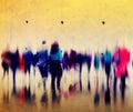 Casual People Rush Hour Walking Commuting City Concept Royalty Free Stock Photo