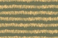 Casual desaturated seamless pattern of marsh green and yellow jagged stripes Royalty Free Stock Photo