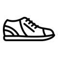 Casual sneakers icon, outline style