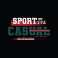 Casual sport style t shirt design