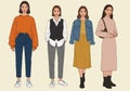 Casual Wear Illustration Royalty Free Stock Photo