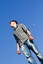Casual young man outdoors Royalty Free Stock Photo
