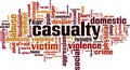 Casualty word cloud