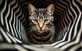 Cat abstract photography, Generative Ai