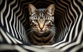 Cat abstract photography, Generative Ai Royalty Free Stock Photo