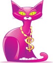 Cat as money symbol