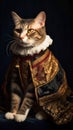 Cat as a Renaissance nobleman