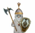 Cat ashen with battle axe 2 Royalty Free Stock Photo