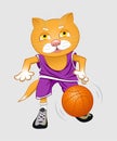 Cat basketball player