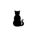 Cat black sign icon. Vector illustration eps 10