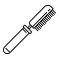 Cat brush icon, outline style Royalty Free Stock Photo