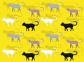 Cat Burmilla White Blue Black Seamless Wallpaper Background