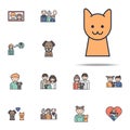 cat cartoon icon. Family icons universal set for web and mobile Royalty Free Stock Photo