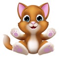 Cat Cartoon Pet Kitten Cute Animal Character Royalty Free Stock Photo