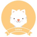 Cat Cattery Icon Royalty Free Stock Photo