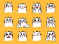 Cat character stickers