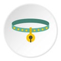 Cat collar icon circle Royalty Free Stock Photo