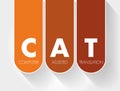 CAT - Computer Assisted Translation acronym, technology concept background