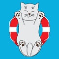 Cat cute buoy