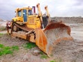 The Cat D9T Dozer.